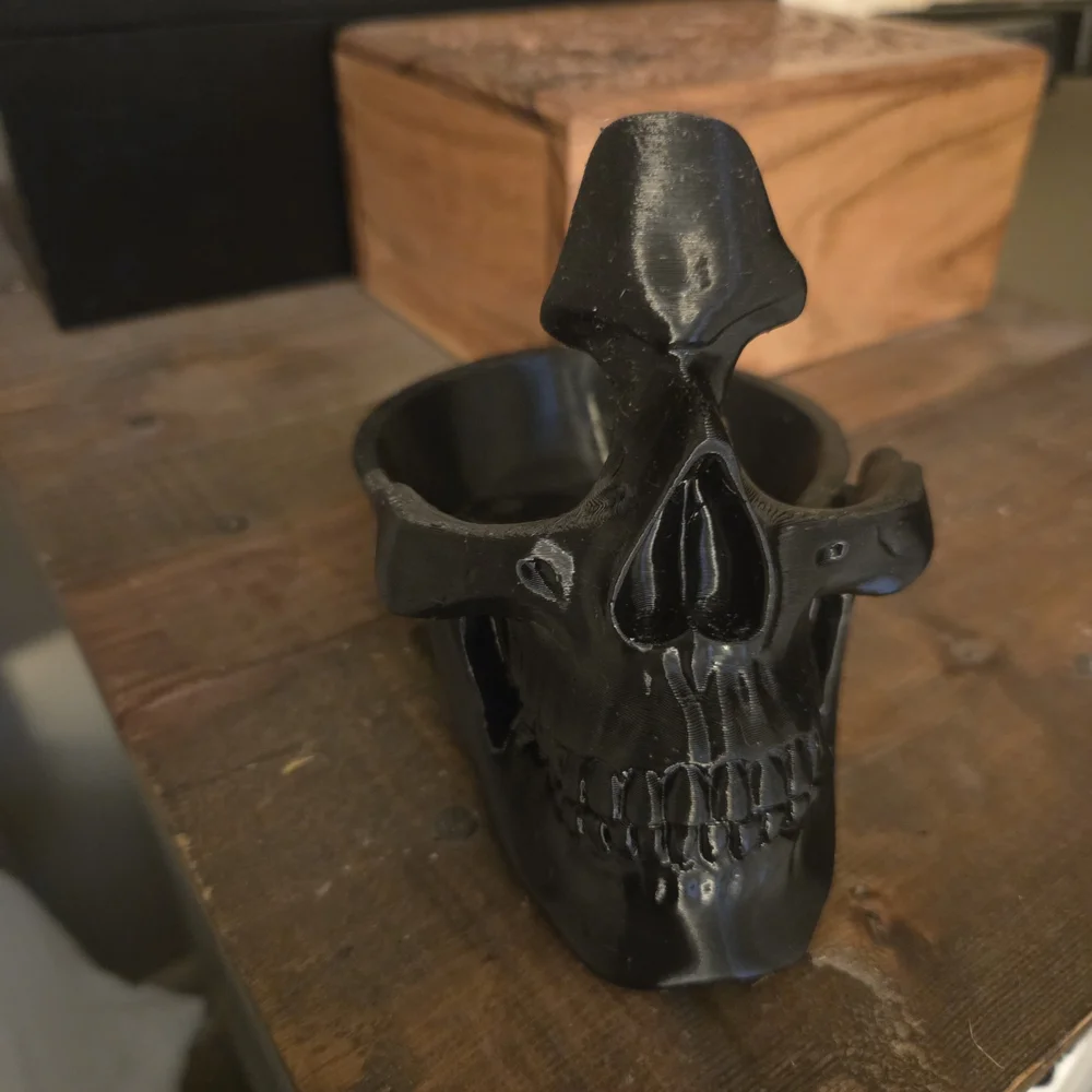 Black Skull Glasses Holder, Jewelry Organizer - Decorative Ring & Earring Holder